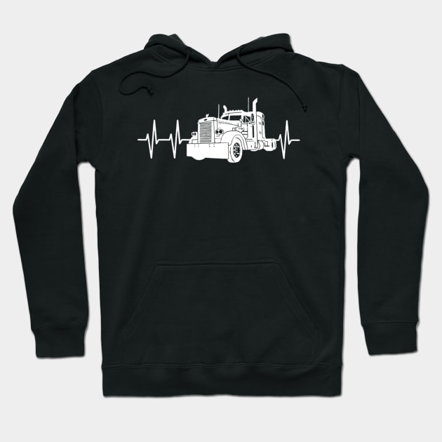 Truck heart beat Hoodie by kenjones